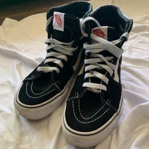 Vans Black Sk8-Hi Rise Sneakers